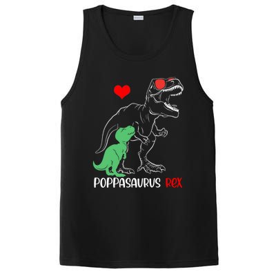 Poppasaurus Daddy Rex Autism Awareness Proud Dad Gift PosiCharge Competitor Tank