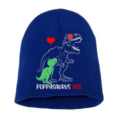 Poppasaurus Daddy Rex Autism Awareness Proud Dad Gift Short Acrylic Beanie