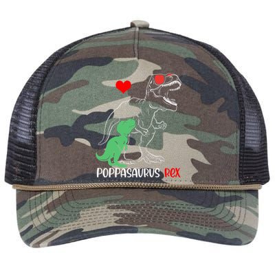 Poppasaurus Daddy Rex Autism Awareness Proud Dad Gift Retro Rope Trucker Hat Cap