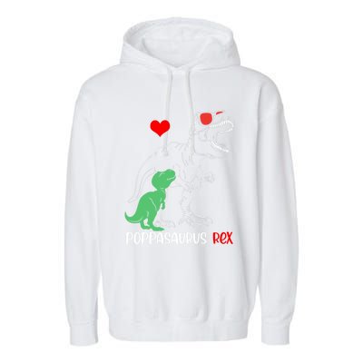 Poppasaurus Daddy Rex Autism Awareness Proud Dad Gift Garment-Dyed Fleece Hoodie