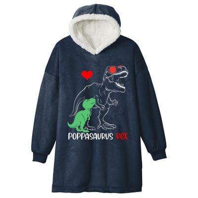 Poppasaurus Daddy Rex Autism Awareness Proud Dad Gift Hooded Wearable Blanket