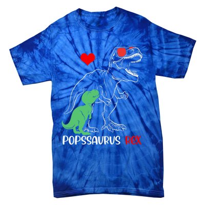 Popssaurus Daddy Rex Autism Awareness Proud Dad Gift Tie-Dye T-Shirt