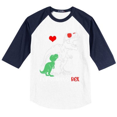 Popssaurus Daddy Rex Autism Awareness Proud Dad Gift Baseball Sleeve Shirt