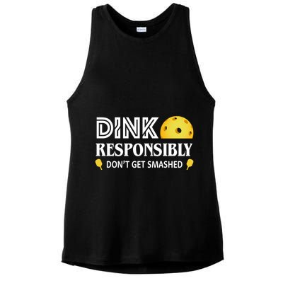 Pickleball Drink Responsibly Ladies PosiCharge Tri-Blend Wicking Tank