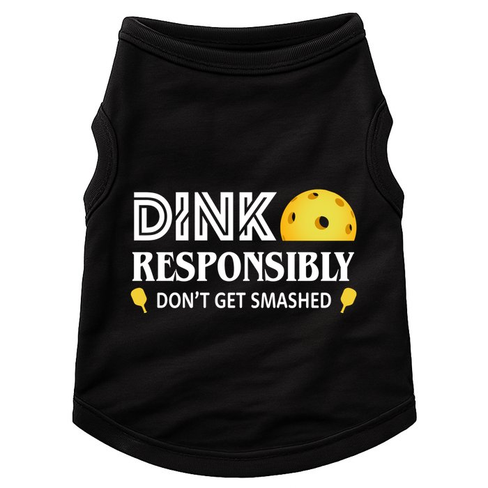 Pickleball Drink Responsibly Doggie Tank