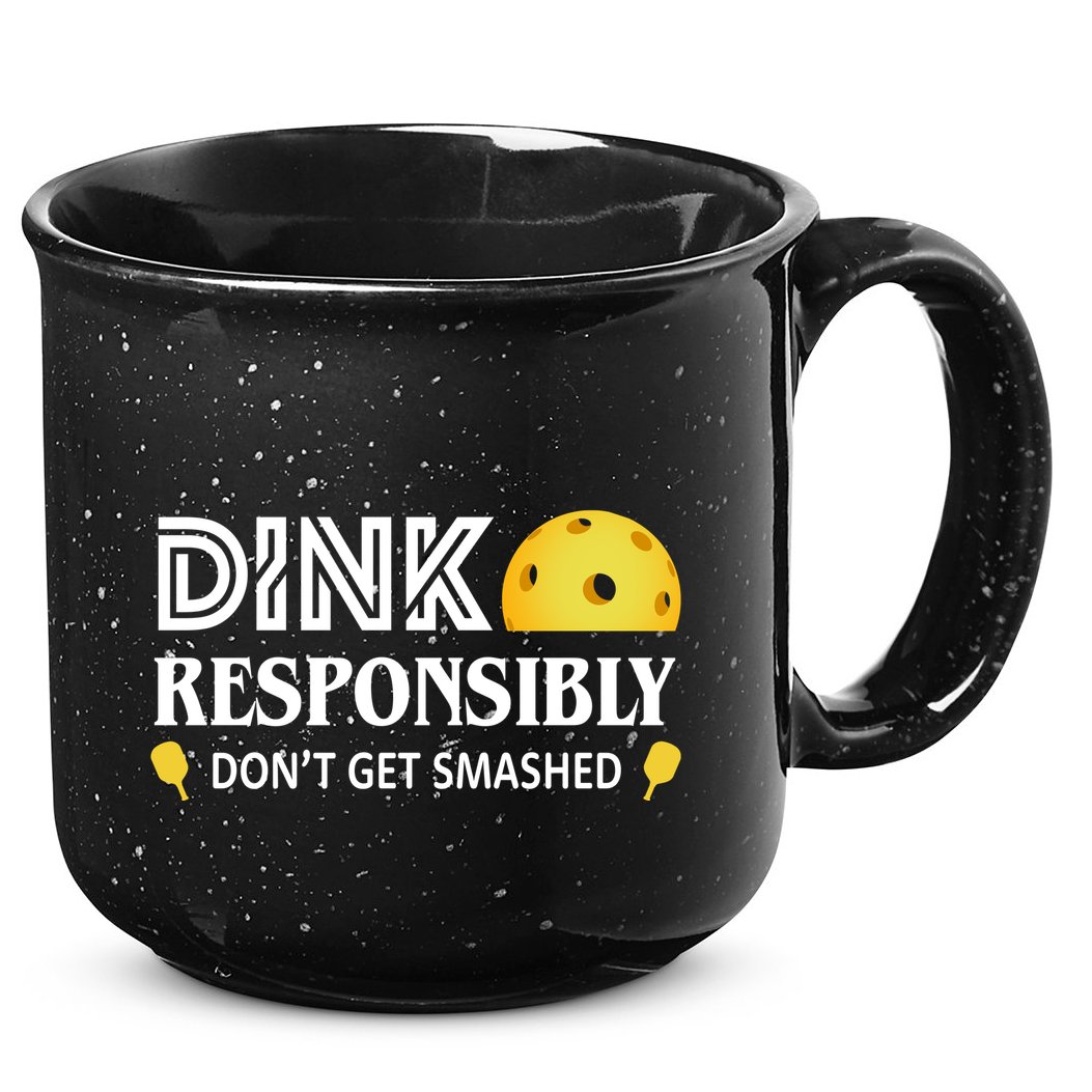 Pickleball Drink Responsibly 15oz Campfire Ceramic Mug