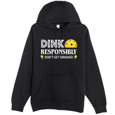 Pickleball Drink Responsibly Premium Pullover Hoodie