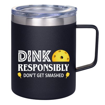 Pickleball Drink Responsibly 12oz Stainless Steel Coffee Mug