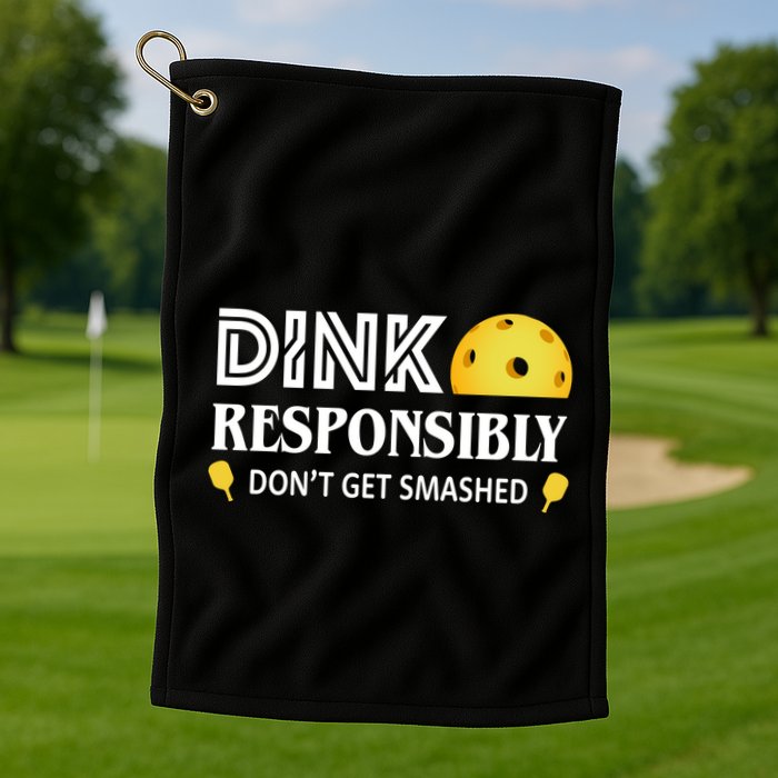 Pickleball Drink Responsibly Golf Towel