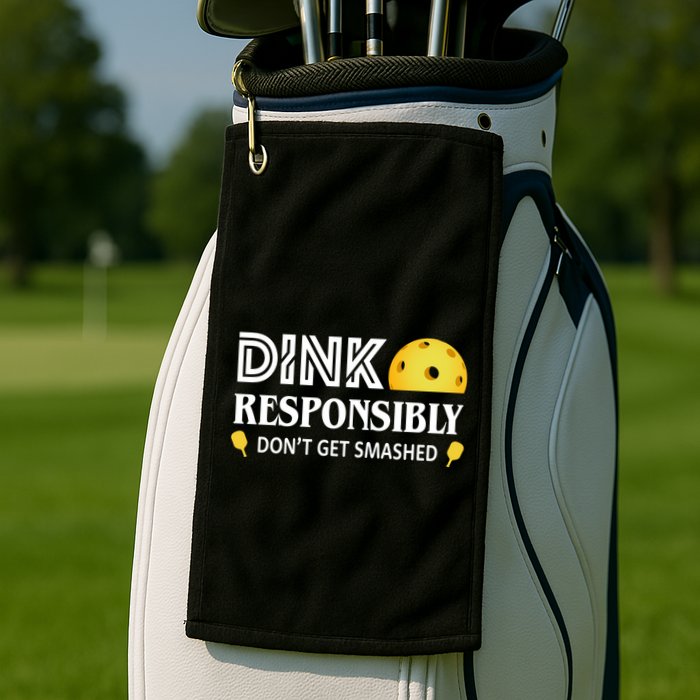 Pickleball Drink Responsibly Golf Towel