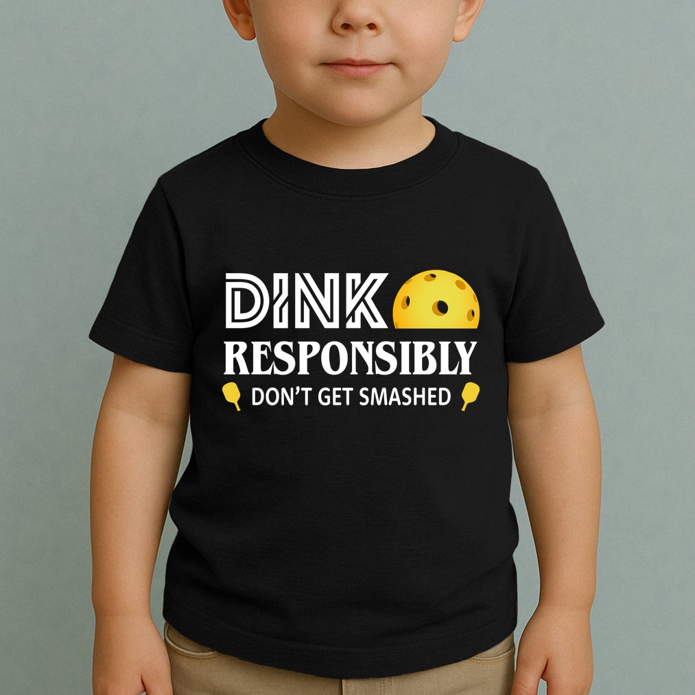 Pickleball Drink Responsibly Toddler T-Shirt