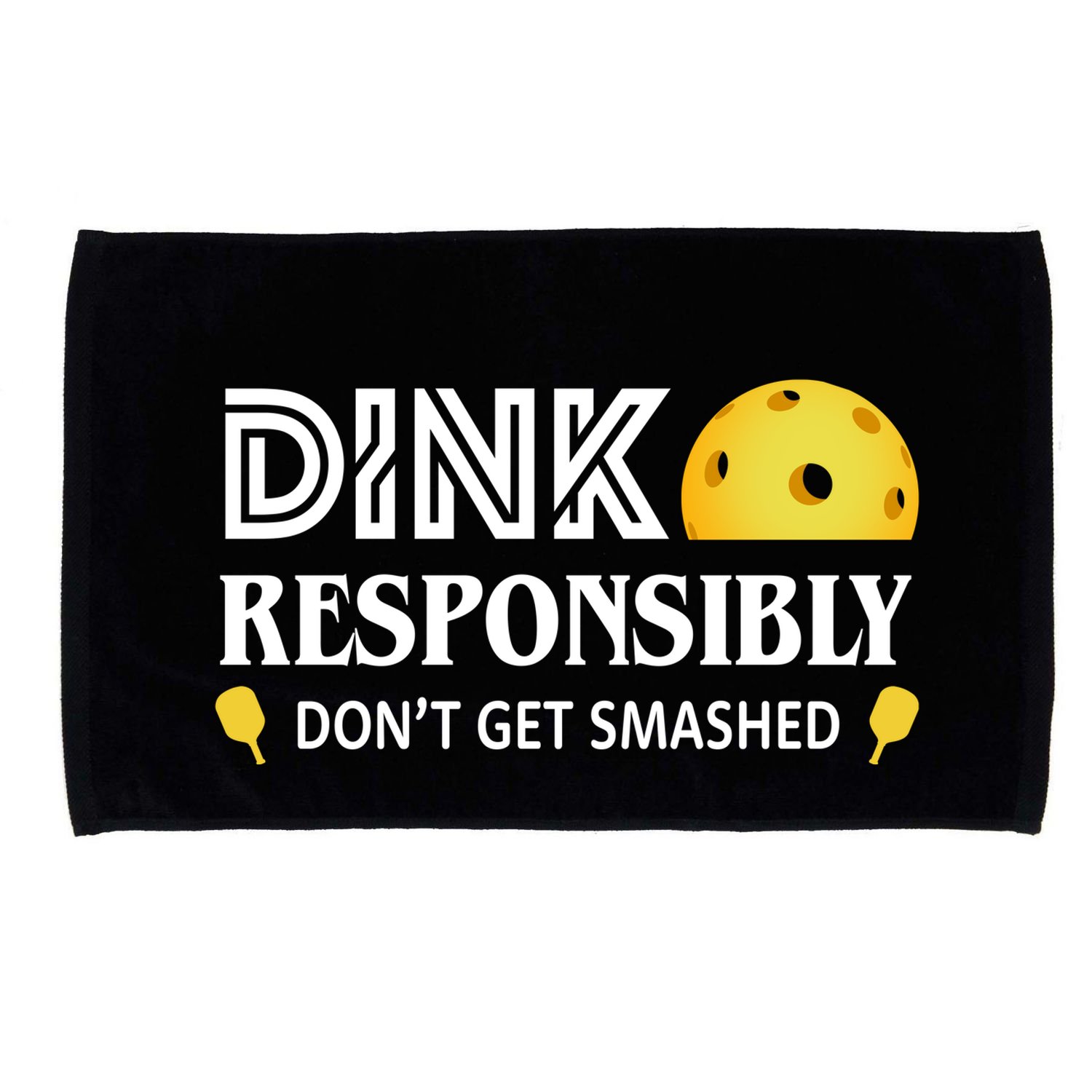 Pickleball Drink Responsibly Microfiber Hand Towel