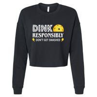 Pickleball Drink Responsibly Cropped Pullover Crew