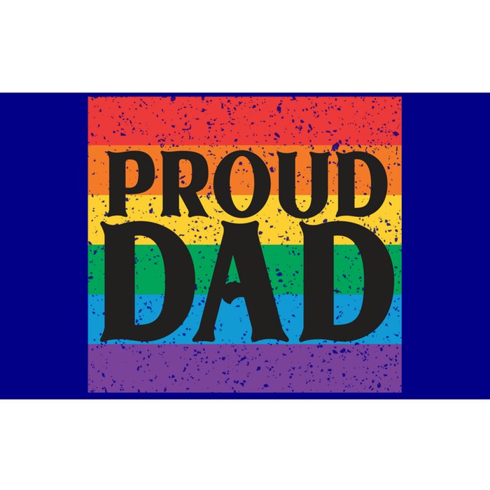 Proud Dad Rainbow Equality Lgbt Pride Month Gift Bumper Sticker