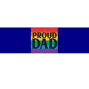 Proud Dad Rainbow Equality Lgbt Pride Month Gift Bumper Sticker