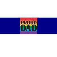 Proud Dad Rainbow Equality Lgbt Pride Month Gift Bumper Sticker