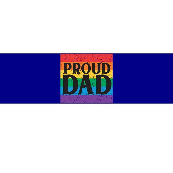 Proud Dad Rainbow Equality Lgbt Pride Month Gift Bumper Sticker