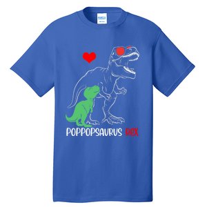 Poppopsaurus Daddy Rex Autism Awareness Proud Dad Gift Tall T-Shirt