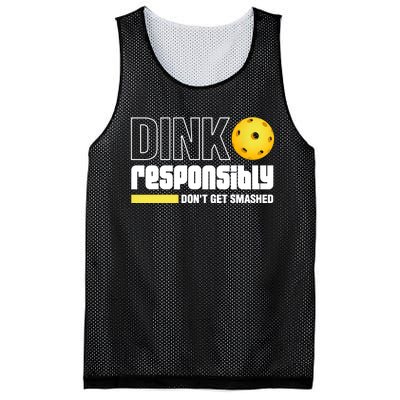 Pickleball Dink Responsibly Dont Get Smashed Mesh Reversible Basketball Jersey Tank