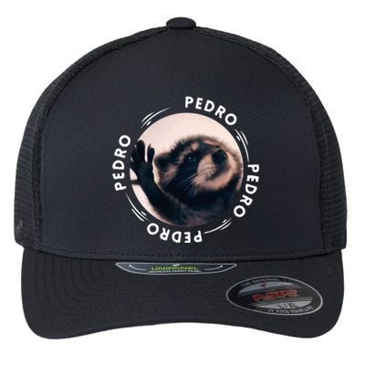 Pedro Dancing Raccoon Pedro Pedro Dancing Raccoon Meme Flexfit Unipanel Trucker Cap