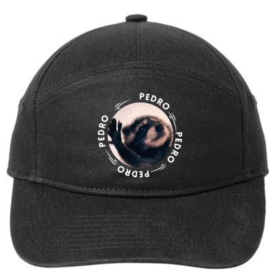 Pedro Dancing Raccoon Pedro Pedro Dancing Raccoon Meme 7-Panel Snapback Hat