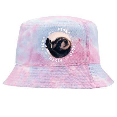 Pedro Dancing Raccoon Pedro Pedro Dancing Raccoon Meme Tie-Dyed Bucket Hat