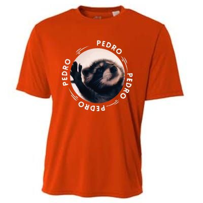 Pedro Dancing Raccoon Pedro Pedro Dancing Raccoon Meme Funny Cooling Performance Crew T-Shirt