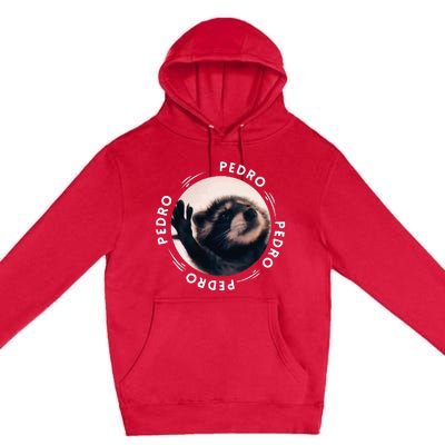 Pedro Dancing Raccoon Pedro Pedro Dancing Raccoon Meme Funny Premium Pullover Hoodie