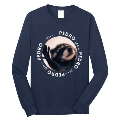 Pedro Dancing Raccoon Pedro Pedro Dancing Raccoon Meme Funny Long Sleeve Shirt