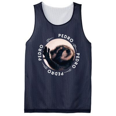 Pedro Dancing Raccoon Pedro Pedro Dancing Raccoon Meme Funny Mesh Reversible Basketball Jersey Tank