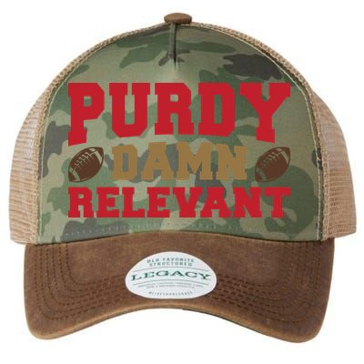 Purdy Damn Relevant San Francisco Football Legacy Tie Dye Trucker Hat
