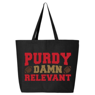 Purdy Damn Relevant San Francisco Football 25L Jumbo Tote