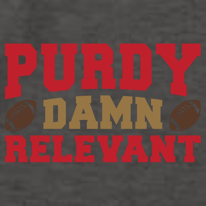 Purdy Damn Relevant San Francisco Football Vector Backpack