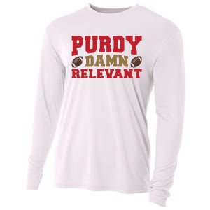 Purdy Damn Relevant San Francisco Football Cooling Performance Long Sleeve Crew