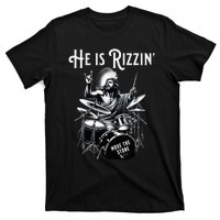 Percussion Drum Rizz He Is Rizzin Jesus Drumming T-Shirt