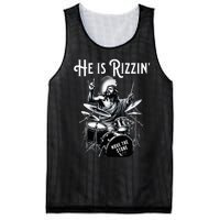 Percussion Drum Rizz He Is Rizzin Jesus Drumming Mesh Reversible Basketball Jersey Tank