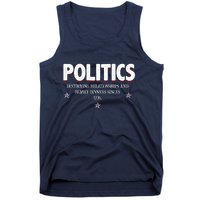 Politics Destroying Relationships And Family Dinners Since 1776 Tank Top