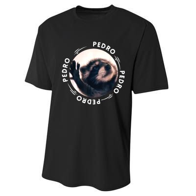 Pedro Dancing Raccoon Pedro Pedro Dancing Raccoon Meme Performance Sprint T-Shirt