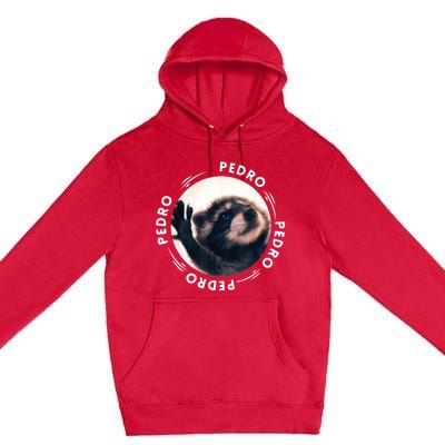 Pedro Dancing Raccoon Pedro Pedro Dancing Raccoon Meme Premium Pullover Hoodie