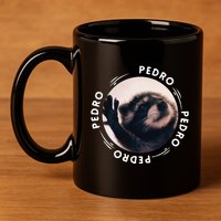 Pedro Dancing Raccoon Pedro Pedro Dancing Raccoon Meme Funny 11oz C Handle Ceramic Mug