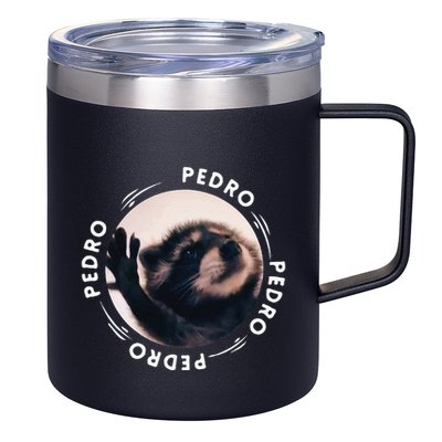 Pedro Dancing Raccoon Pedro Pedro Dancing Raccoon Meme Funny 12oz Stainless Steel Coffee Mug