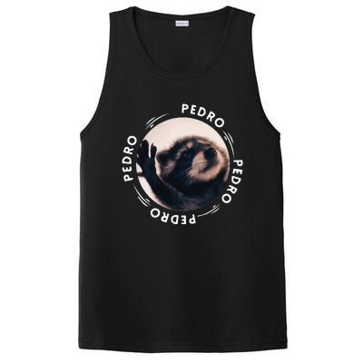 Pedro Dancing Raccoon Pedro Pedro Dancing Raccoon Meme Funny PosiCharge Competitor Tank