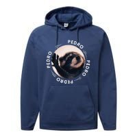 Pedro Dancing Raccoon Pedro Pedro Dancing Raccoon Meme Funny Performance Fleece Hoodie