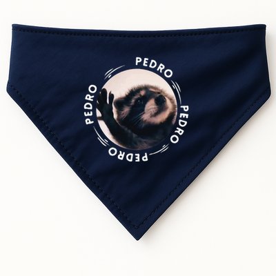 Pedro Dancing Raccoon Pedro Pedro Dancing Raccoon Meme Funny USA-Made Doggie Bandana