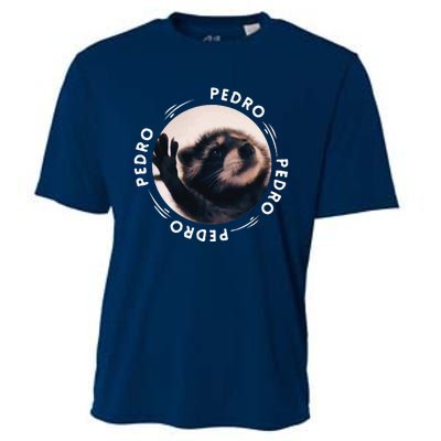 Pedro Dancing Raccoon Pedro Pedro Dancing Raccoon Meme Funny Cooling Performance Crew T-Shirt