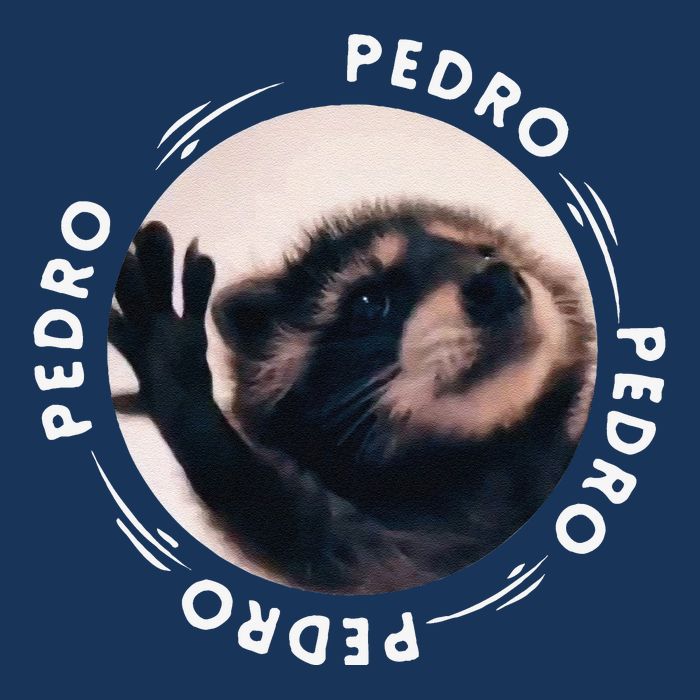 Pedro Dancing Raccoon Pedro Pedro Dancing Raccoon Meme Funny Cooling Performance Crew T-Shirt