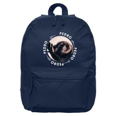 Pedro Dancing Raccoon Pedro Pedro Dancing Raccoon Meme Funny 16 in Basic Backpack