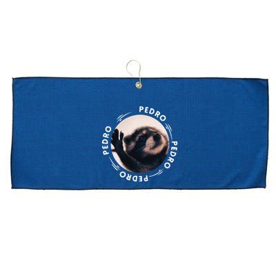 Pedro Dancing Raccoon Pedro Pedro Dancing Raccoon Meme Funny Large Microfiber Waffle Golf Towel