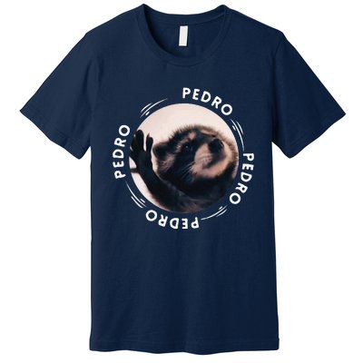 Pedro Dancing Raccoon Pedro Pedro Dancing Raccoon Meme Funny Premium T-Shirt