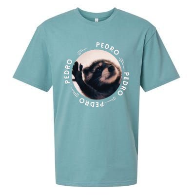 Pedro Dancing Raccoon Pedro Pedro Dancing Raccoon Meme Funny Sueded Cloud Jersey T-Shirt